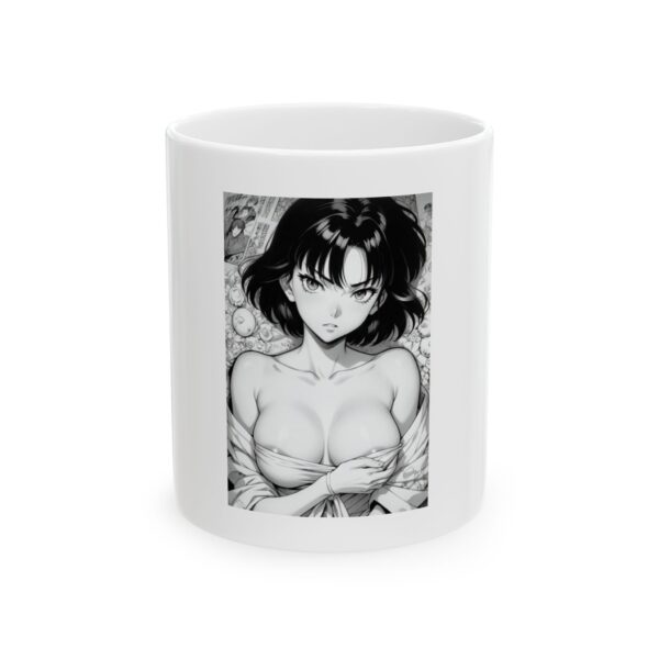 Ceramic Coffee Mug Ecchi Manga Girl Cleavage